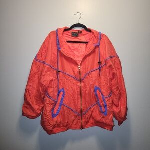 100% Silk Mens Mureli Vintage Windbreaker | 1980 | XLarge